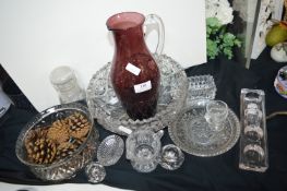 Glass Bowls, Dishes, Jugs, etc.