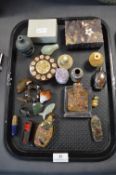 Miniature Scent Bottles, Cloisonne, and Chinese Jade Carvings, etc.