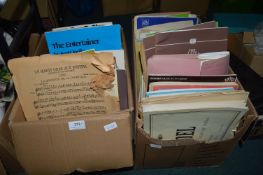 2x Boxes of Music Sheets