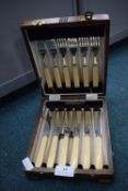 1930’s London Cabinet Oak Cutlery Canteen