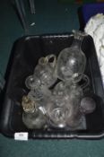 Glass Decanters and Vases etc.