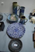 Studio Pottery Jugs, Bowls, and Vases
