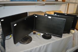 *5x Computer Monitors by AOC and HannsG