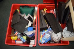 *Two tubs of assorted items