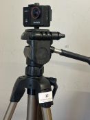 Star 61 camera tripod and a Akashi action camera