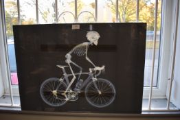 *Cyclist x-ray perspex mounted photograph