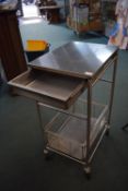 *Stainless steel stand on castors