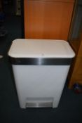 *Large white pedal bin