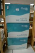 *Three Osalis dual action body massagers