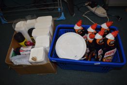 *Harpic toilet cleaner, hand towels and refuse sac