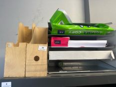 Assorted A4 paper pocket file folders filing trays