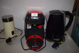 *Bosche Tassimo coffee machine, Ruseel Hobs kettle