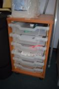 *Six drawer office organiser cabinet on wheels