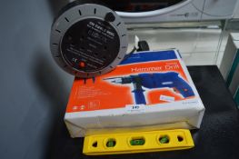*Draper 500W Hammer drill plus 5m cable reel