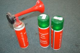 *Emergency Fog Horn with Three Compressed Air Aerosols