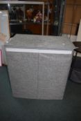 *Large double grey fabric laundry bin