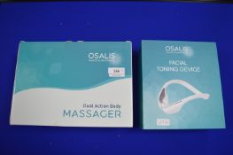 *Osalis Dual action body massager plus facial ton
