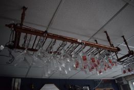 *Glass Rack Containing Various Branded Glasses