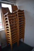 *24x Stackable Wood Dining Chairs