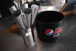 *Contemporary Champagne Flute and a Pepsi Ice Bucket