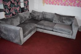 *Grey Dralon Corner Suite with Scatter Cushion Back