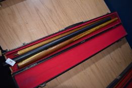 *Two Piece Pool Cue in Carry Case