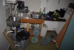 *Contents of Kitchen Area to Include Various Loose Fittings, Bar Glass, Dishwasher Trays, etc.