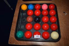 *Set of Snooker Balls