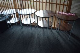 *4x Circular Two Tier Tables