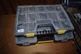 *Two Component Trays Containing Wood Screws, Fixings, and Plumbing Accessories