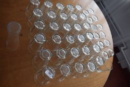 *Quantity of Heavy Base Tumblers and Other Half Pint Glasses