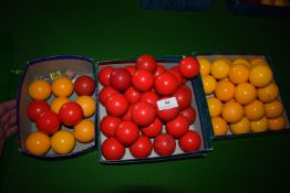 *3x Boxes of Pool Table Balls