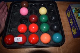*Part Set of Snooker Balls