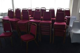 *~120x Red & Gold Banqueting Chairs