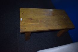 *Pine Occasional Table on Heavy Square Legs
