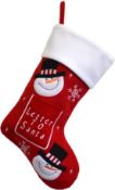 * Letter To Santa Red Christmas Stocking (144 in total - 2 cartons of 72) 40cm long x 20cm across