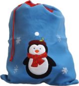 * Classic Santa Sack with Penguin - Unlined (144 in total - 3 cartons of 48) 88cmx50cm