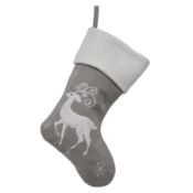 * Classic Silver Elegant Reindeer Christmas Stocking (232 in total - 3 cartons of 72 + part