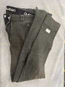Dublin Black Jodhpurs Size 16/30”