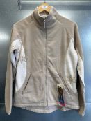 Jack Murphy taupe snow crystal lagoon zip from fleece Size: 12