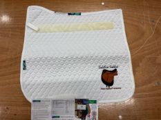 Griffin nuumed hiwither every day saddle pad in white, style DR, Size: M