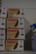4x Tingley Trim Stretch Rubber Overshoes in Black, US Size: S/M 7 to 8.5