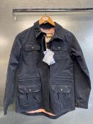 Jack Murphy Heritage Navy ladies Lacey waterproof jacket Size: 8