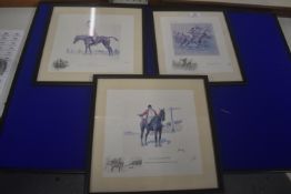 Set of Three Snoffles Comical Hunting Prints