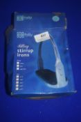 Pair of Bling Stirrup Irons in Stainless Steel with Rubbers Size: 4.25