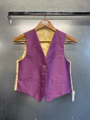 Winning Ways Junior Purple Waistcoat Size: 30