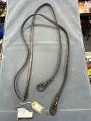 Sabre Plain Reins with Brass Buckles 16mm