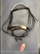 Ascot Comfort Bridle Padded & Raised, Flash Nose Band and Brow X-Full Size Brown