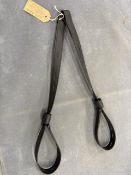 Heather Moffett Dressage Stirrup Leathers/Webbers in Black 25”