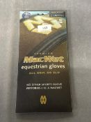 Aquatech Macwet Equestrian Gloves in Navy Size: 7.5